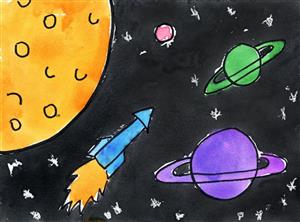 Outer Space Drawing 